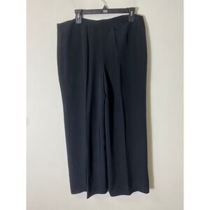 Flores & Flores Black Wide Leg Dress Pants Sz 14